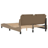 Bed Frame without Mattress "Zadar" Cappuccino 120x200 cm Faux Leather 3208174
