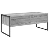 Coffee Table Grey Sonoma 100 x 46 x 40 cm Engineered Wood 886447