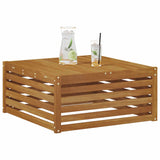 Outdoor Table Solid Acacia Wood Natural 79 x 79 x 37 cm 900556