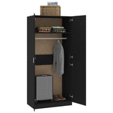 Wardrobe Black 90x52x200 cm Engineered Wood 800631