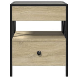 Bedside Table with Infinity LED Sonoma Oak 40x40x51 cm 3284102