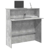 Reception Desk Concrete Grey 100x50x103.5 cm Engineered Wood 859027