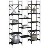 Bookshelf Black Engineered wood Large Bookshelf Rectangular 838868