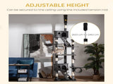 Floor-to-Ceiling Cat Tree for Indoor Cats, 240-260cm Adjustable Cat Tree - Dark Grey T3398P376229