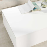 Coffee Table with Drawer White 95 x 55 x 31 cm Engineered Wood 8000180