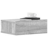 815285 Floating Nightstands 2pcs Grey Sonoma 40x30x15cm Engineered Wood