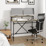 Desk Sonoma Oak 100x50x90 cm Engineered Wood and Iron 826700