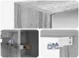 Bathroom Mirror Cabinet Grey Sonoma 70 x 14.5 x 70 cm 889100