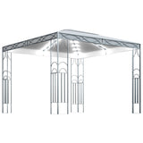 Gazebo with LED String Lights 300x300 cm Cream 3070338