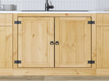 Cabinet SKI Honey Brown 80 x 46 x 81 cm Solid Pine Wood 42007570