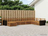 Outdoor Sofa Set 8 pcs Natural Solid Acacia Wood 3384720