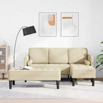 Sofa Set 2 pcs Cream 173 x 131 x 67 cm Fabric 3329258