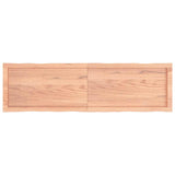 Table Top Light Brown 140x40xcm Treated Solid Wood Live Edge 363962