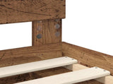Bed Frame with Headboard Old Wood 75 x 190 cm Solid Pine Wood 3409424