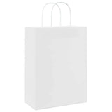 Paper Bags 250 pcs with Handles White 26x12x35 cm 4101618