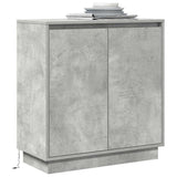 LED Sideboard Concrete Grey 71 x 34.5 x 75 cm Engineered Wood 869645
