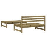 ZNTS 2 Piece Garden Lounge Set Impregnated Wood Pine 825729