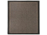 Outdoor Flatweave Rug 140x200 cm Dark Brown 340845