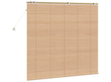 Venetian Blind Oak Look 125 x 160 cm 35 mm Solid Paulownia Wood 42015346