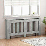 Radiator Cover Concrete Grey 172 x 19 x 81.5 cm Engineered Wood 884072