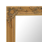 ZNTS Wall Mirror Baroque Style 60x40 cm Gold 320329