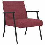 Armchair Wine Red 59 x 75 x 78 cm Fabric 42017673
