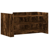 Coffee Table Smoked Oak 100x50x50 cm Engineered Wood 848350