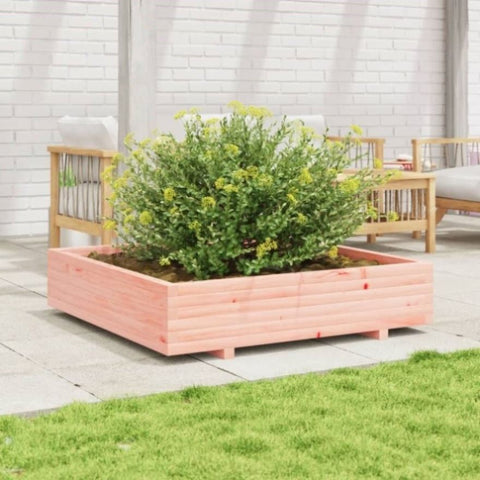 ZNTS Garden Planter 110x110x26.5 cm Solid Wood Douglas 847326