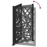 Garden Gate Black 100x150 cm Steel Light Design 4100951