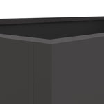 ZNTS Planter Black 62x47x46 cm Steel 841601