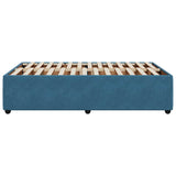 Bed Frame without Mattress Blue 120x200 cm Velvet 3285004
