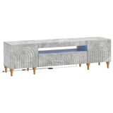 LED TV Cabinet Concrete Grey Engineered Wood 896248