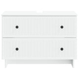 Bathroom Sink Cabinet EDE White 82 x 41x 59 cm Engineered Wood 895915