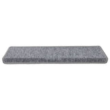 Stair Mats 15 pcs 65x21x4 cm Light Grey Rectangular Edge 326198
