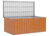 Outdoor Storage Box Galvanised Steel 171 x 99 x 93 cm Wood-like 42039107