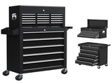 14 Drawer, Two-Part Tool Storage Chest on Wheels - Black T3398P376749