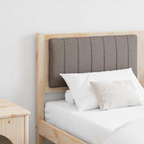 Upholstered Headboard Brown 160 cm Solid Pine Wood 879057
