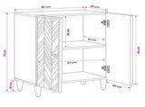 Storage Cabinets Brown 60 x 33.5 x 75 cm Solid Mango Wood 4018918