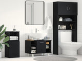Bathroom Cabinet Black Oak 60 x 32 x 54 cm Engineered Wood 862514