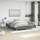 Bed Frame without Mattress Dark Grey California King Fabric 347213