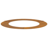suitable for Flat Tree Ring Brown 60 / 90 cm Weathering Steel 873716
