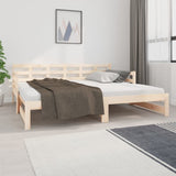 ZNTS Pull-out Day Bed without Mattress Solid Wood Pine 2x cm 820382