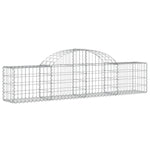 Arched Gabion Baskets 18 pcs 200x30x40/60 cm Galvanised Iron 3146061
