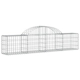 Arched Gabion Baskets 18 pcs 200x30x40/60 cm Galvanised Iron 3146061