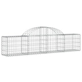 Arched Gabion Baskets 8 pcs 200x30x40/60 cm Galvanised Iron 3146053