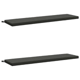 2-Piece Bench Cushions SOEST 2 pcs 100% Polyester Anthracite 949047
