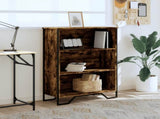 Bookcase Smoked Oak 80x31x106 cm Engineered Wood 848626