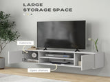 Floating TV Stand Cabinet for TVs up to 60", Wall Mounted TV Unit with Open Shelf, Storage Cupboards T3398P341011