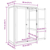 Wardrobe with Storage with Door Brown Engineered wood 4106560