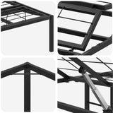 Electric Adjustable Bed Frame Black 200 x 70 x 33.5 cm Steel 42037356